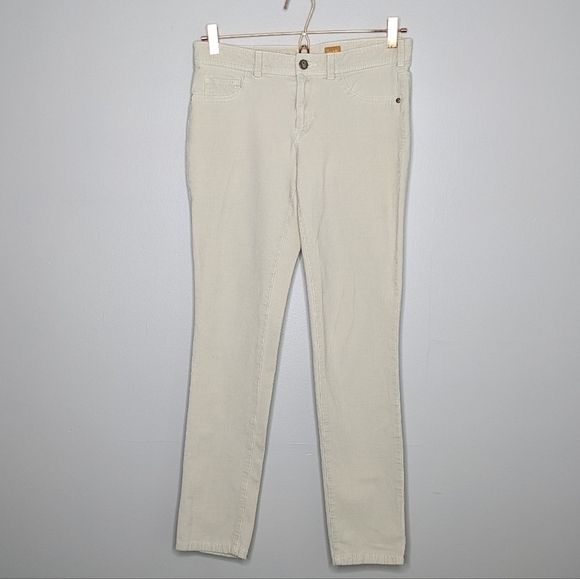 ✨3/$15 Anthro Pilcro and The Letterpress Serif cream corduroy pant 28 - Picture 2 of 11